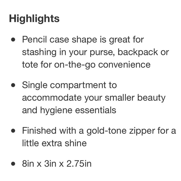 NEW! Sonia Kashuk Pencil Case Cosmetic Bag - Picture 8 of 10